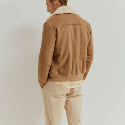 Blusão com lã e gola amovível Lion of Porches