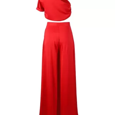 Calças acetinadas largas Sahoco