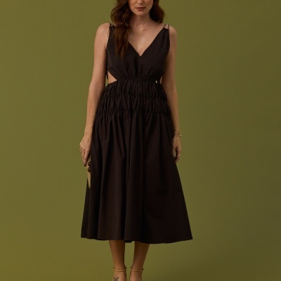 Vestido midi Swallow