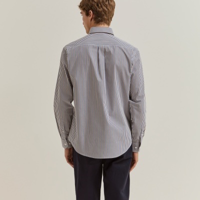 Camisa regular fit às riscas Lion Of Porches