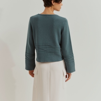 Camisola de lã com apliques Lion of Porches