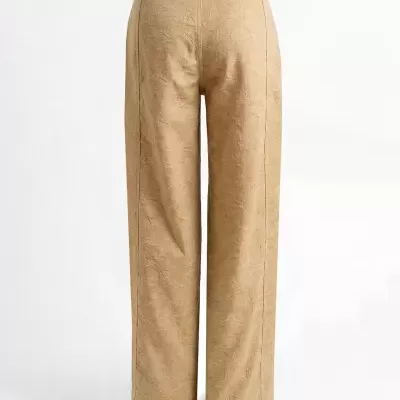 Calças de Cintura Subida em Renda Sahoco