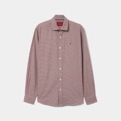 Camisa slim fit micropadrão Lion of Porches