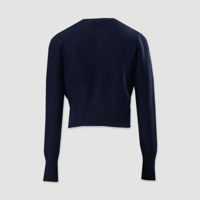 Camisola de malha curta com gola redonda Ferrache