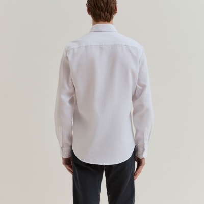 Camisa slim fit de algodão Lion of Porches