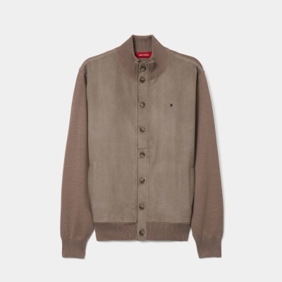 Casaco em malha de algodão Lion of Porches