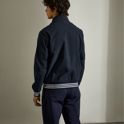 Blusão com gola subida em tecido técnico Lion of Porches