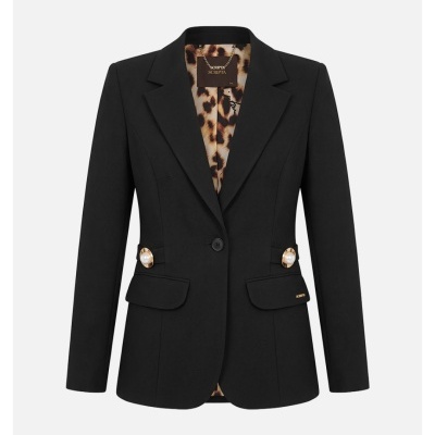 Blazer com acessório dourado Scripta