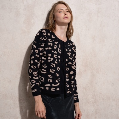 Casaco de malha com jacquard SMF