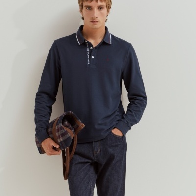 Polo de manga comprida Lion of Porches