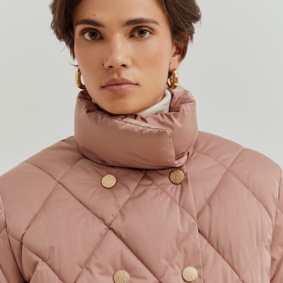 Blusão acolchoado de trespasse Lion of Porches