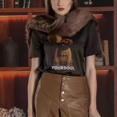 T-SHIRT LOOSE SPORTY COUNTRY FOURSOUL