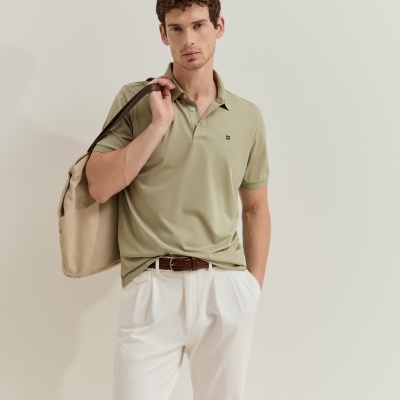 Polo de manga curta regular fit Lion of Porches