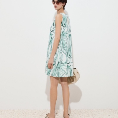 Vestido curto estampado Decenio