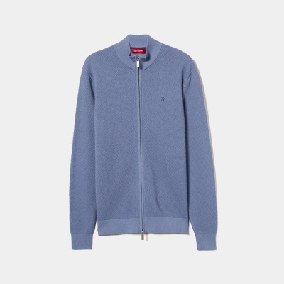 Casaco de malha com fecho Lion of Porches