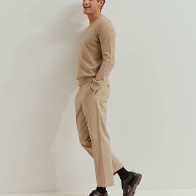 Camisola malha com textura em algodão Lion of Porches