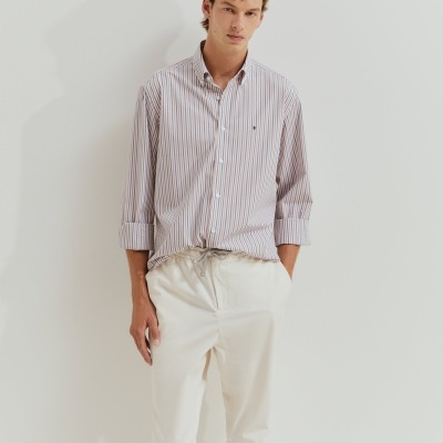 Camisa regular fit às riscas Lion Of Porches