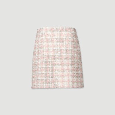 Saia tweed com detalhes em fio lurex Ferrache