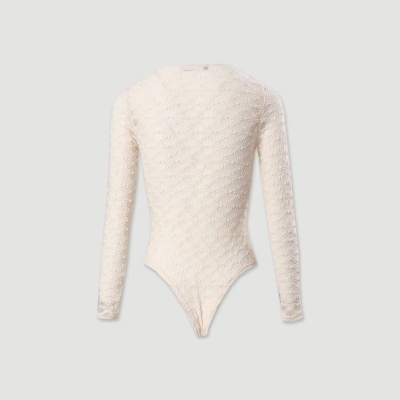 Body em renda com decote em V Ferrache