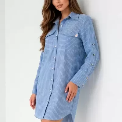 Vestido Camiseiro com Cinto Sahoco