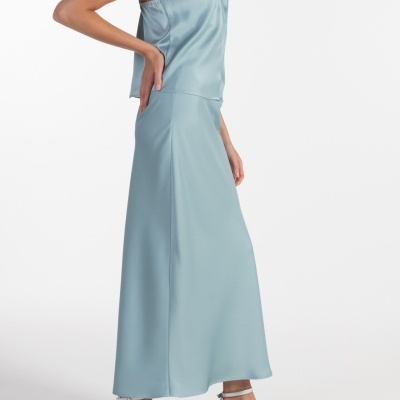 Saia comprida acetinada Ana Sousa