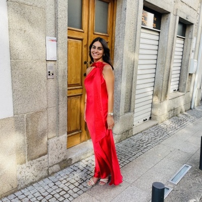 Vestido comprido acetinado Sahoco