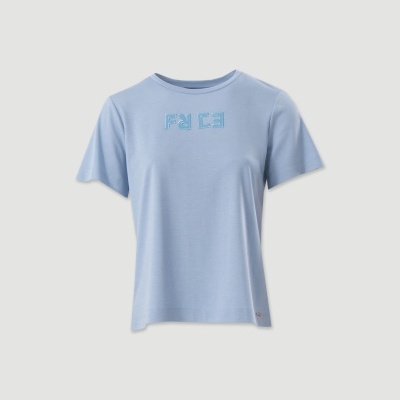 T-shirt com logótipo bordado Ferrache
