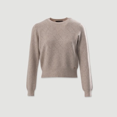 Camisola de malha com detalhe de losangos Ferrache