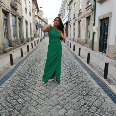 VESTIDO LONGO DE CERIMONIA MONCHO HEREDIA