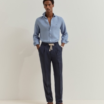 Calças chino de linho Lion of Porches