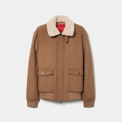 Blusão com lã e gola amovível Lion of Porches