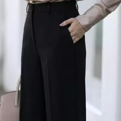 CALÇAS DE ALFAIATARIA DE PERNA LARGA SPACCIO