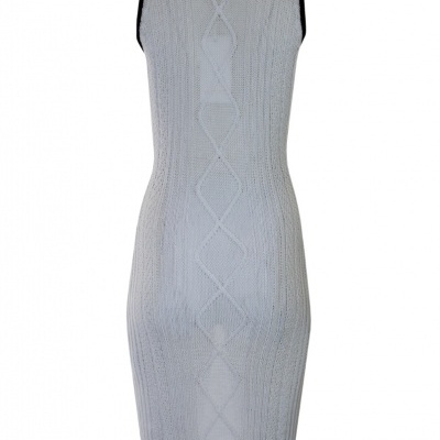 VESTIDO DE MALHA ENTRANÇADO SAHOCO