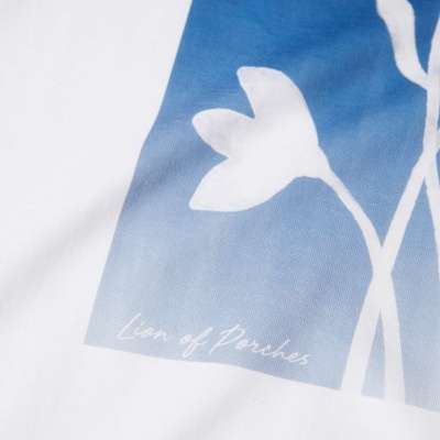 T-shirt de manga curta em algodão Lion of Porches