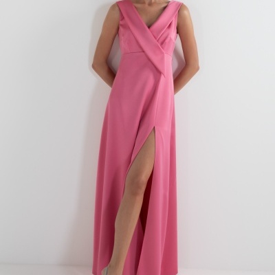 VESTIDO COMPRIDO ACETINADO ANA SOUSA