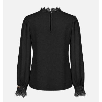 Blusa com detalhes em renda Scripta