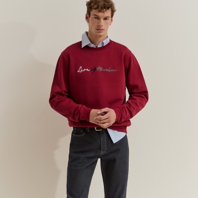Sweater de algodão com logotipo Lion of Porches