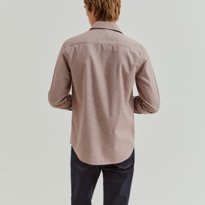 Camisa slim fit micropadrão Lion of Porches