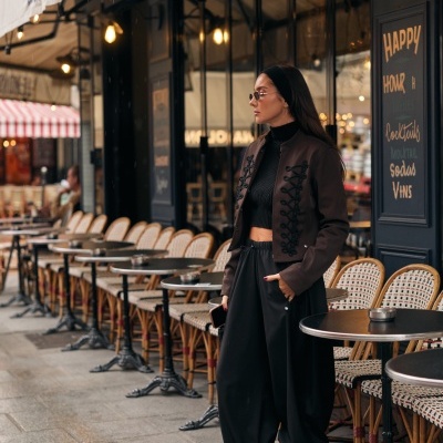 Casaco estilo chanel Swallow