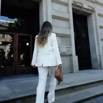 Blazer de corte solto com botões forrados Scripta