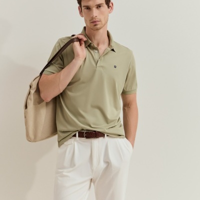 Polo de manga curta regular fit Lion of Porches