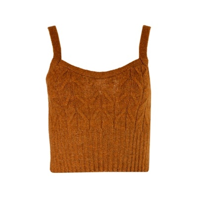 Top em malha de torcidos Sahoco