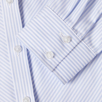 Camisa regular fit às riscas em algodão Lion of Porches