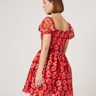 VESTIDO SINO COM DECOTE CORAÇÃO NAF NAF