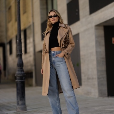 Gabardine comprida Swallow