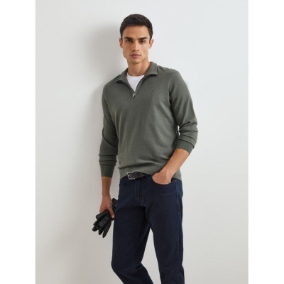 Camisola de algodão e caxemira com fecho Decenio