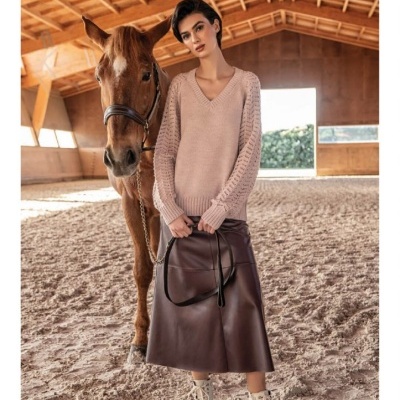 Saia midi poliuretano Scusi