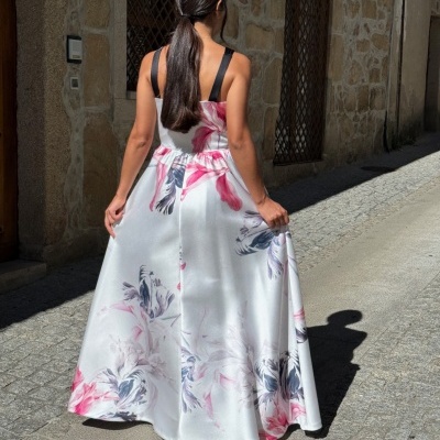 Vestido Amelie comprido Swallow
