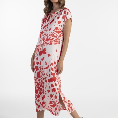 VESTIDO COM ESTAMPADO ANIMAL ANA SOUSA