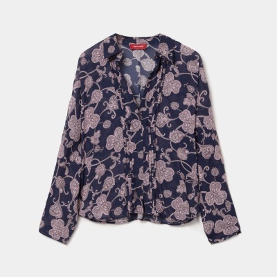 Blusa com padrão floral Lion of Poches